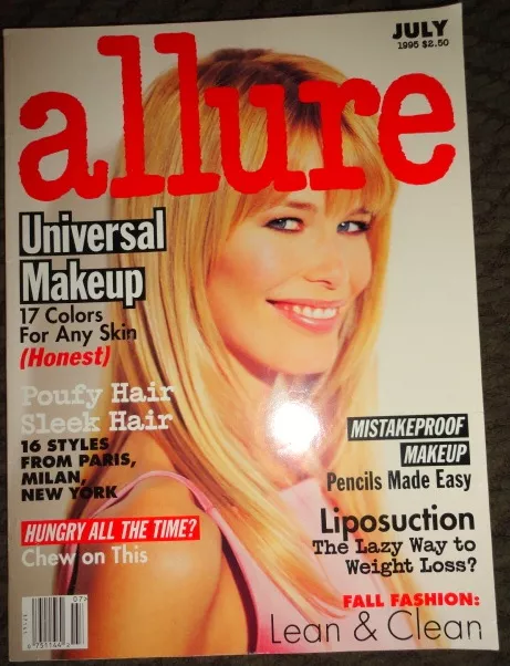 Allure 7/1995 Helena Christensen Christy Turlington Linda Evangelista Kate Moss