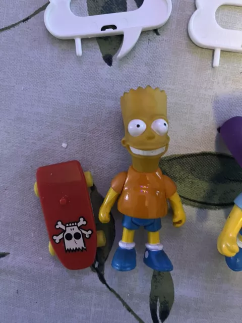 The Simpsons 1990 Mattel Action Figure Bundle X4 Bart Lisa Homer Bartman 2