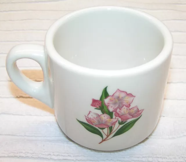 Pennsylvania Railroad China Coffee Cup in the Mountain Laurel Pattern bx