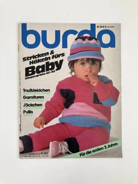 Burda Strickmusterheft fürs Baby, 1982