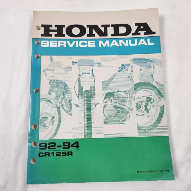 Genuine Honda Shop Service Repair Manual Book 1992 - 1994 CR125R CR125 CR 125