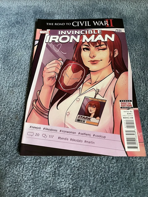 INVINCIBLE IRON MAN #10 1ST PRINT (2016) 2nd APP RIRI UNREAD