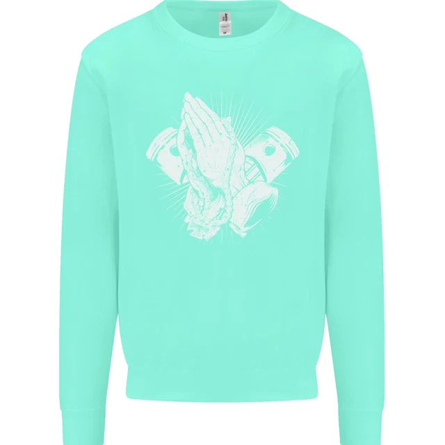 Felpa Maglione Biker Prayer Biker Moto Moto Moto Uomo 6