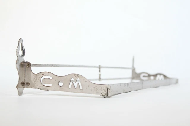 antique nickel bathroom shelf | victorian shelf rail deco vtg antique bathroom