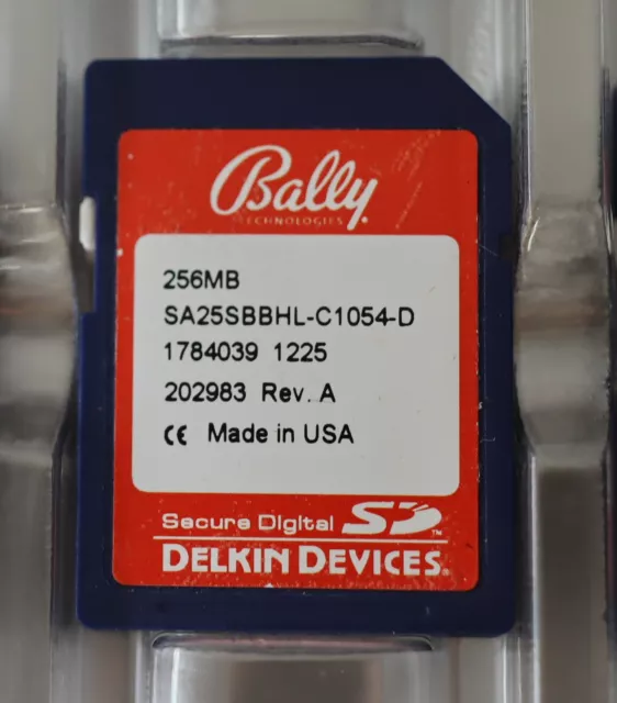 NUEVO: 256 MB Delkin Devices Secure Digital (SD) tarjeta de memoria Bally