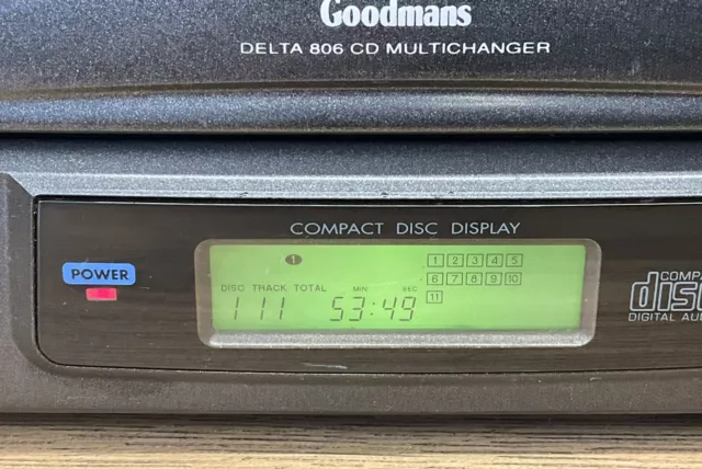 Goodmans Delta 806 CD Player 3 Disc Multi-Changer - Midi-Größe Hifi separat 2