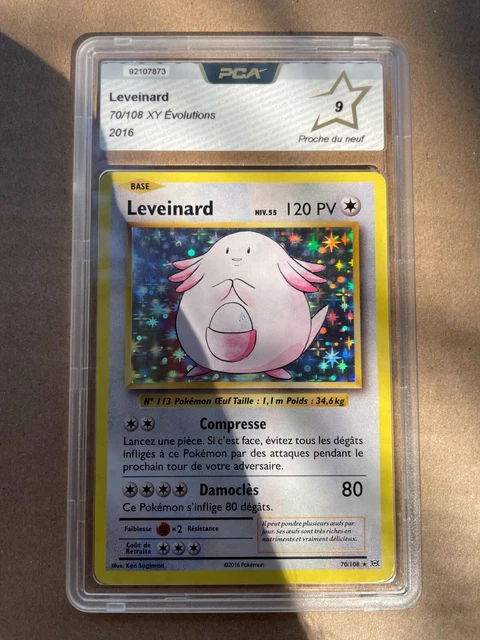 70/108 leveinard holo Évolution Xy Pca Psa Display Etb Pokémon 🔥🔥🔥 carte 