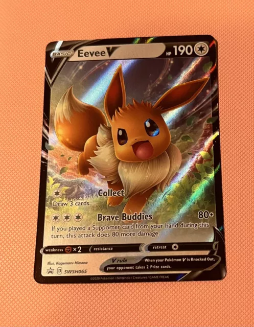 Pokemon TCG Eevee V SWSH065 Black Star Promo M/NM