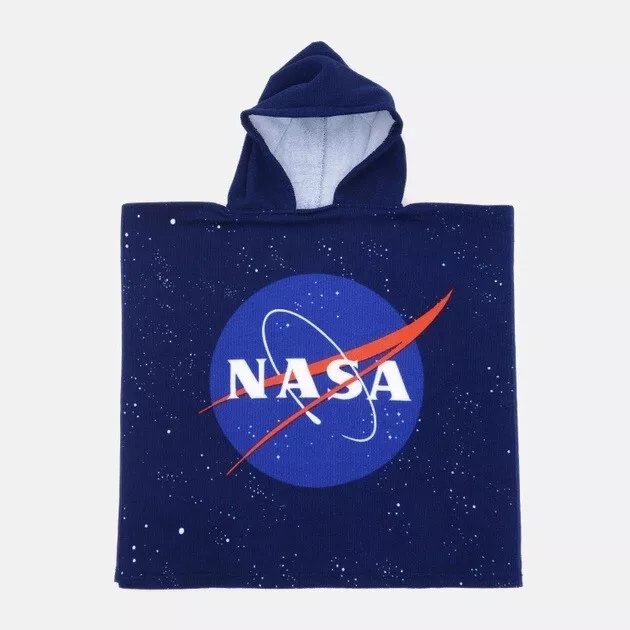 Genuine NASA Space Kids Boys Girls Hooded Poncho Bath Beach Swimming Towel NEW