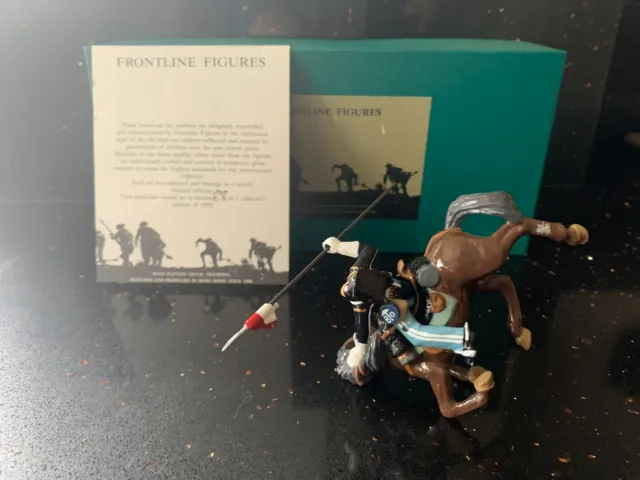 Frontline BC l8 17th lancers falling from Horse Ltd edition Free postage in UK