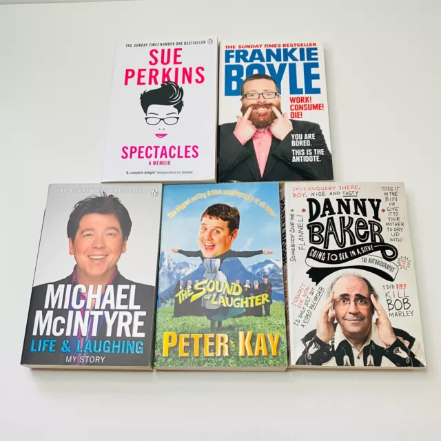 Comedian Biographies 5 Book Bundle Humour Comedy Boyle; Kay; McIntyre; Baker +