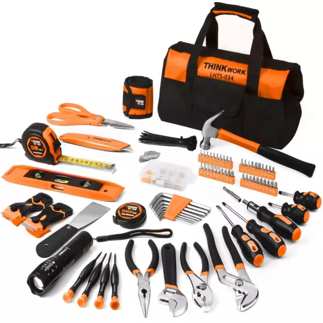 Kit de herramientas portatil para reparación del hogar, 207 piezas