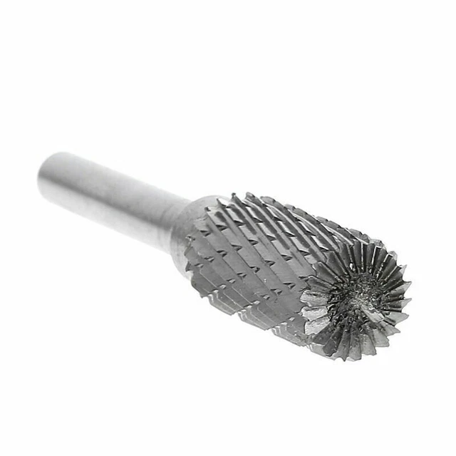 Carbide Rotary Files Burr Cutter Cut Metal Grinding Shank Drill Bit Head-Tool~UK