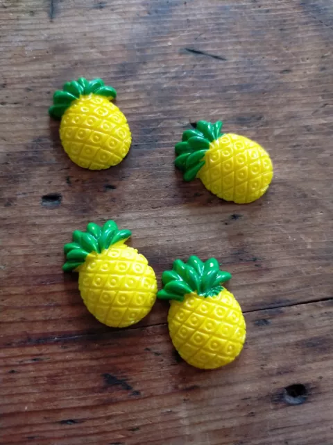 Pineapple Flat Back Cabochons