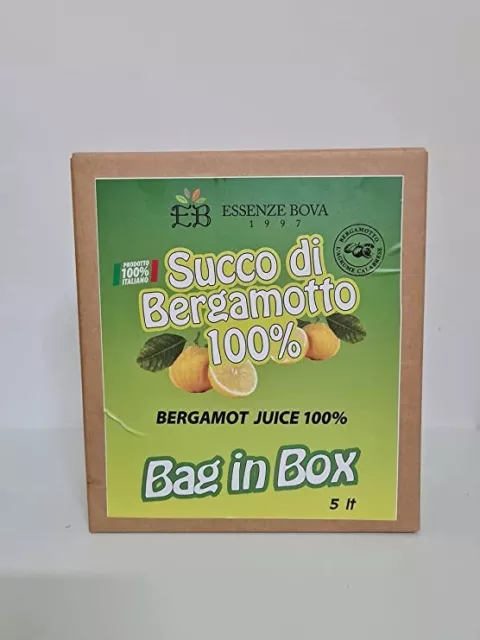 Succo di bergamotto 100% puro "Bova" in Bag in Box da 5 Litri