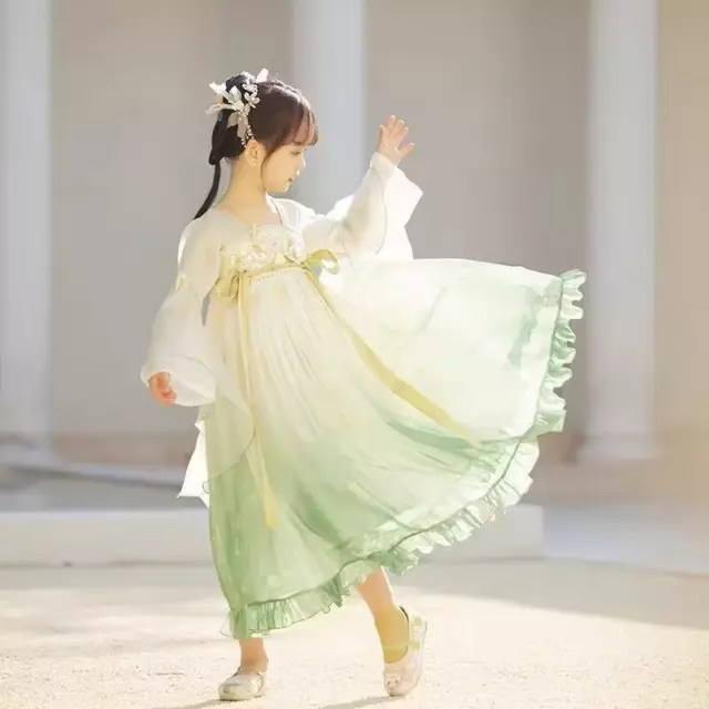 Chinese Traditional Hanfu Costume Woman Ancient Han Dynasty Dress Oriental Princ