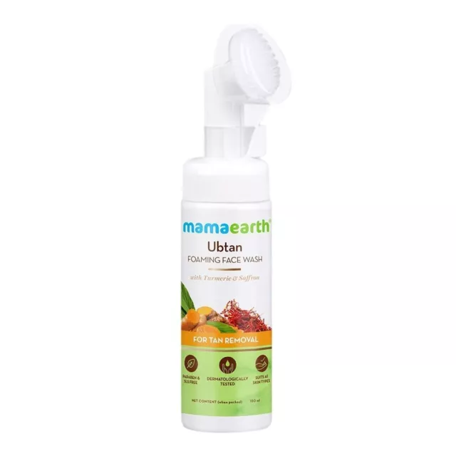 Mamaearth Ubtan Nettoyant moussant pour le visage au curcuma et au safran...