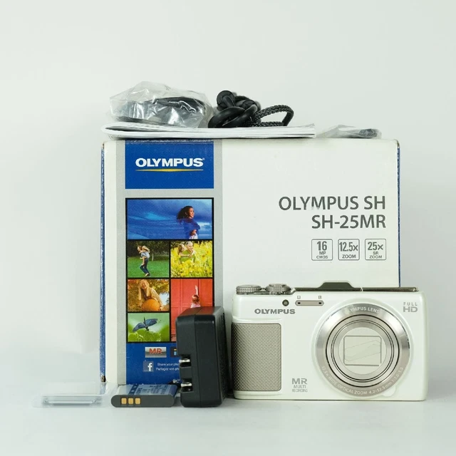 CÁMARA DIGITAL COMPACTA Olympus sh-25mr 16 mp blanca con batería