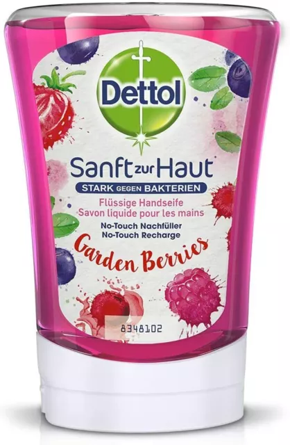 5 X Dettol Garden Berries Waldfrüchte No Touch Seifen Nachfüller 250ml)40