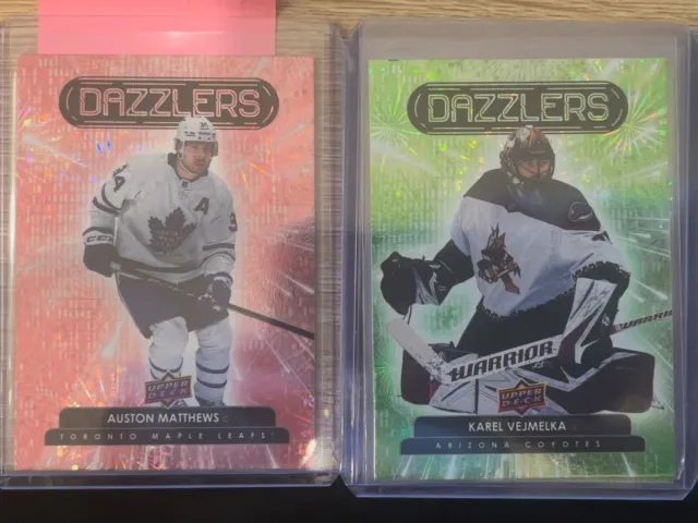 2022-23 Upper Deck Hockey DAZZLERS (BLUE/GREEN/PINK) Complete Your Sets