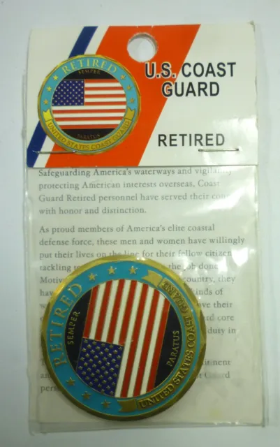 US COAST GUARD Retired Commemorative Challenge Coin Sealed in Original Packaging