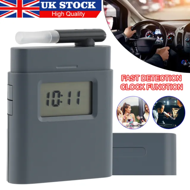 LCD Digital Police Breathalyzer Breath Test Alcohol Tester Analyzer Detector UK