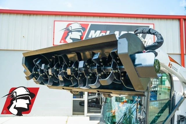 Skid Steer Rotary Tiller Attachment 84" Wide for High Flow John Deere Machines