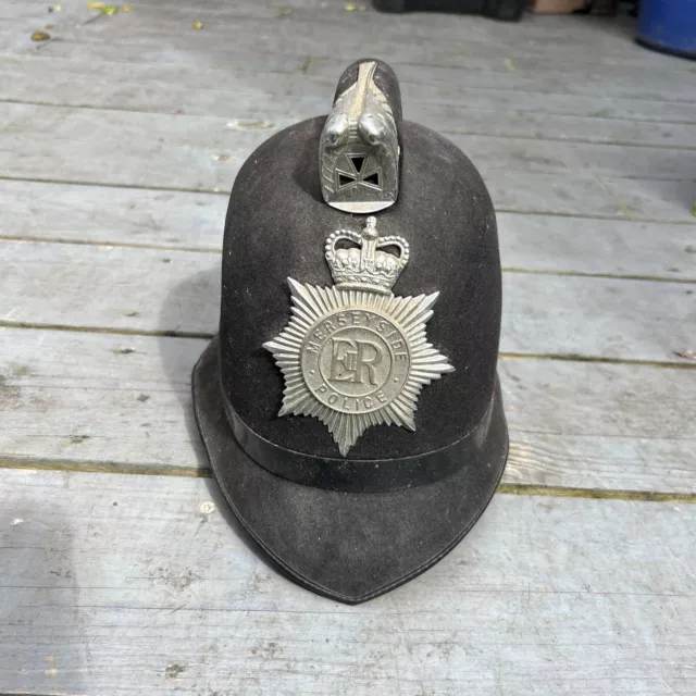English Comb Top Bobby Police Hat Metropolitan Custodian Helmet UK British EIIR