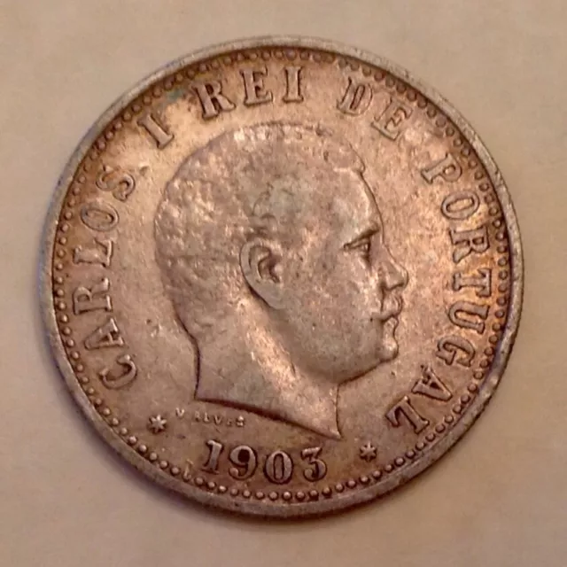 ~1903  Portuguese India Silver  One Rupia / Rupee