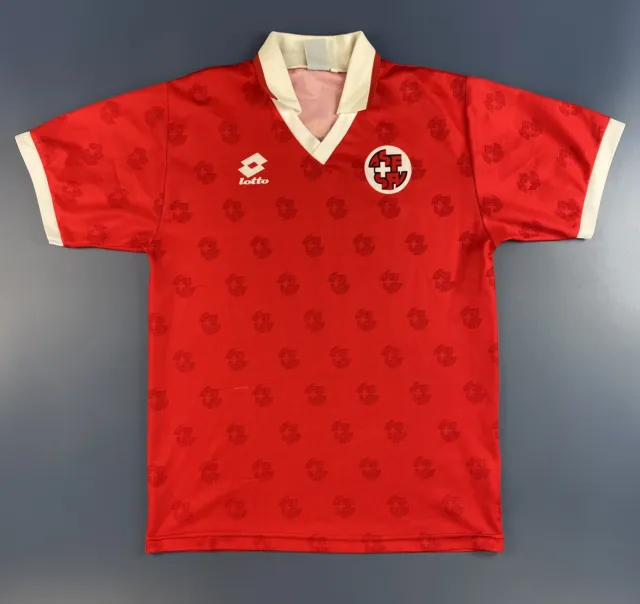 Vintage Switzerland National Team 1994/1995/1996 Home Football Shirt Size S