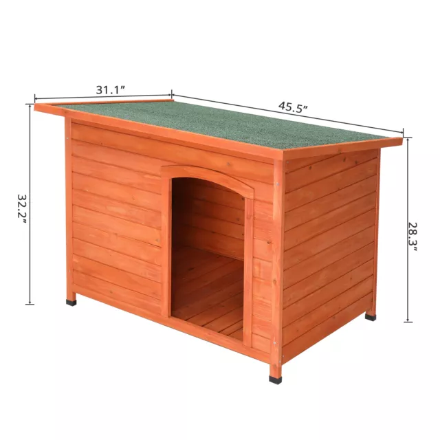 Hot Sale Wooden Waterproof Dog House Pet Shelter Natural Color Wood Kennel,FUDAO 2