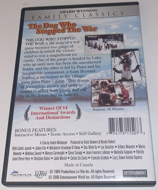 THE DOG WHO Stopped the War ( DVD, 1984, Canadian ) rare oop $20.89 ...