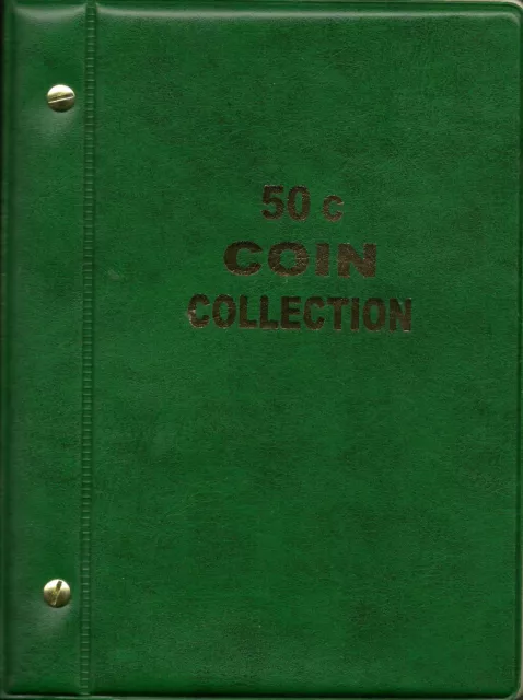 VST AUSTRALIAN COIN ALBUM 50c COLLECTION 1966 to 2023 with MINTAGES Printed