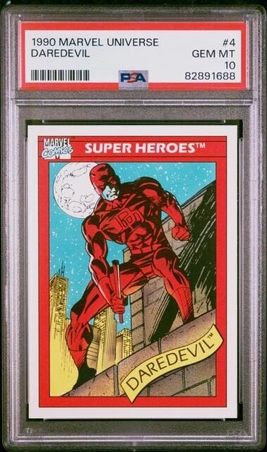 1990 Impel Marvel Universe Series 1 PSA 10 Gem Mint Daredevil #4