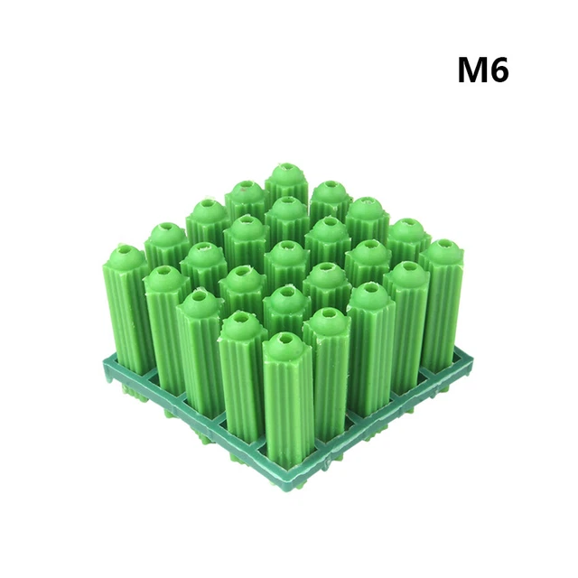 M6 PLASTIC SCREW Sleeve Anchors Expansion Wall Plugs for Masonry Brick