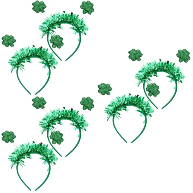 6 pz fasce per la fronte in plastica festival irlandese trifoglio verde regali per gli ospiti fascia per capelli