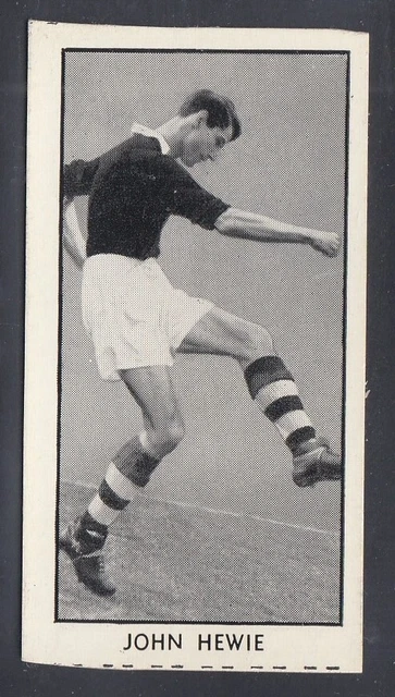 1956 D C Thomson Wizard Famous Footballers set 24 #22 John Hewie, Charlton Ath
