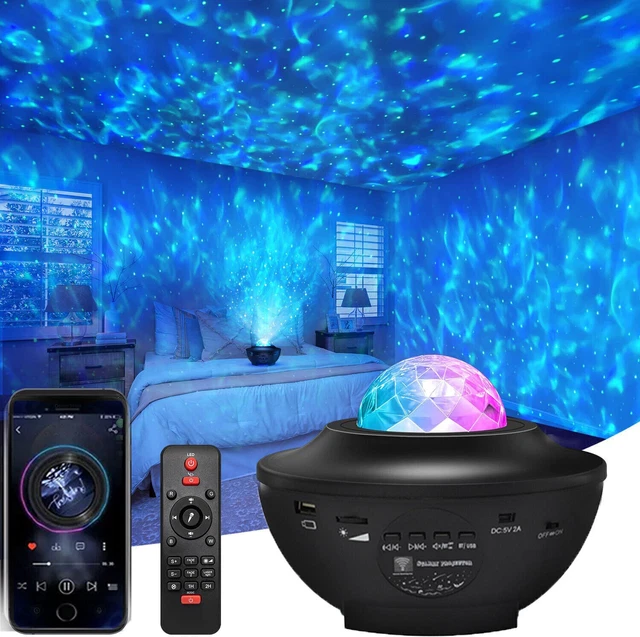PROJECTOR GALAXY STARRY Sky Night Light Ocean Star Party Speaker LED