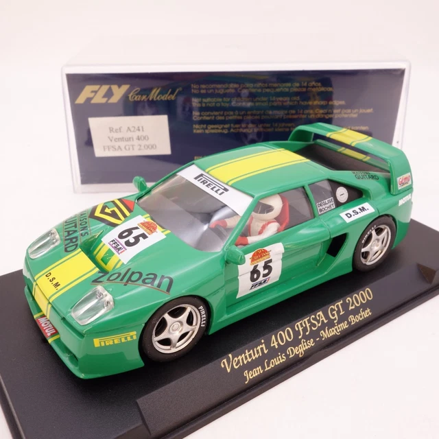 FLY CAR MODEL Ref.: A-241 Venturi 400 FFSA GT 2000 #65, in PC-Box