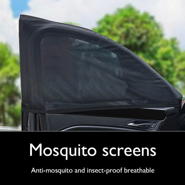 Car Front Rear Side Window Sun Shade Breathable Sunshade UV Protection 2 Pack fr 2