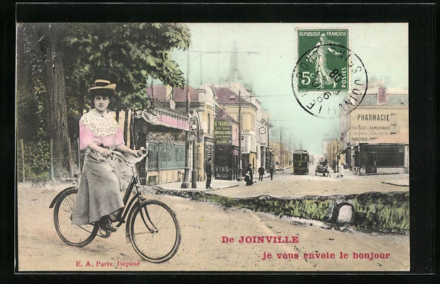 CPA Joinville-le-Pont, Une Rue 1908