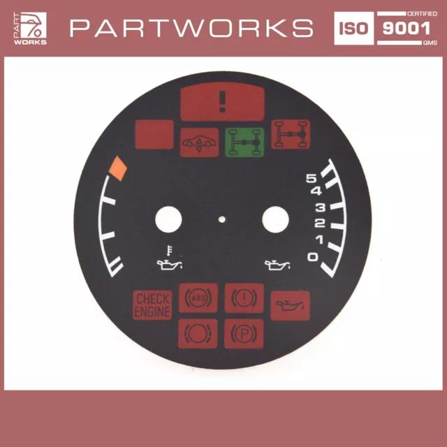 Tachoscheibe für PORSCHE 964 Carrera Turbo Öldruck Öltemperatur Ziffernblatt