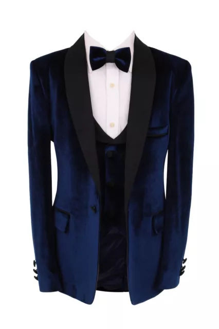 Boys Velvet Tuxedo Suit Formal Wedding Pageboy 5 Piece Complete Set