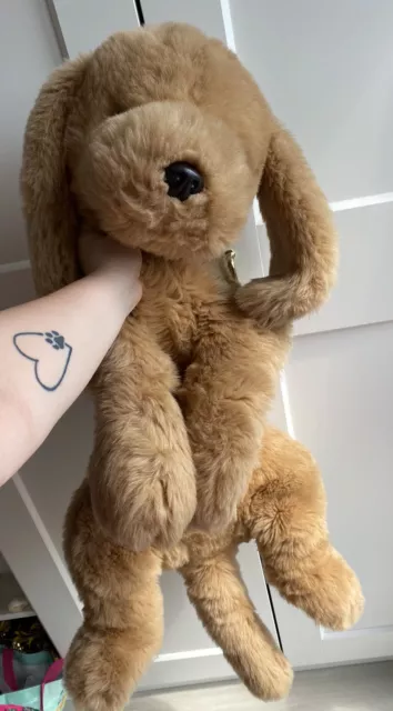 ULTRA RARE GUND Muttsy 40 Inches Long Dog Plush Teddy Toy Suede