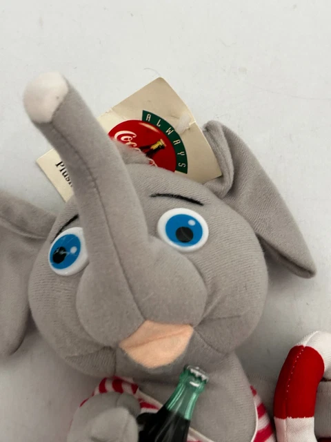 COCA COLA 1993 Elephant Swimsuit Toy Vintage Teddy Bear BNWT