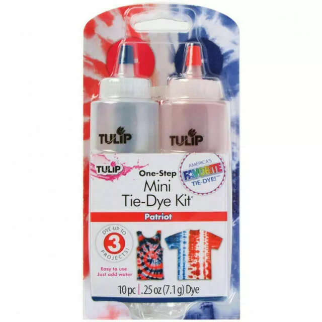 Tulip One-Step Tie Dye Kit, Mini, Patriot, 2-Pack