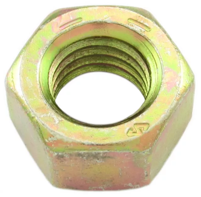 Sechskantmutter 1/4-28 UNF Grade 8 gelb verzinkt  - Hex Nut 1/4-28 UNF Grd.8 Yp