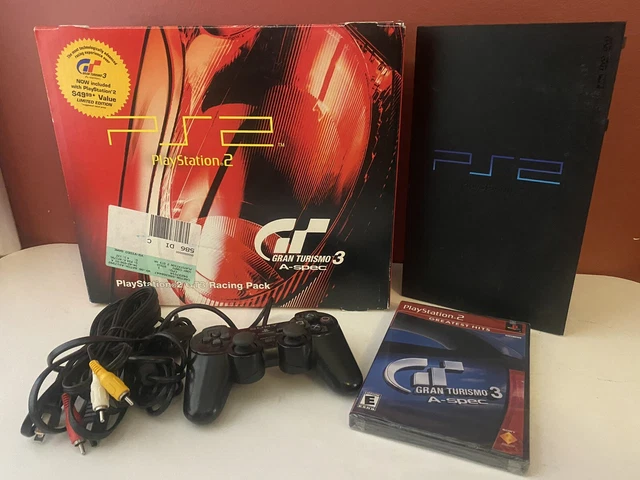 PlayStation 2 Slim NEUVE Avec Pack Gran Turismo 4 - Console Sony Noire