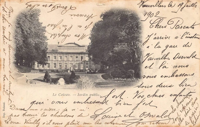 Carte Postale Ancienne Dept 59 Nord - Le Cateau Jardin Public