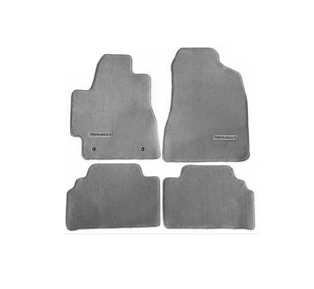GENUINE OEM NEW Ash Gray Carpet Floor Mats for Toyota Highlander 2004